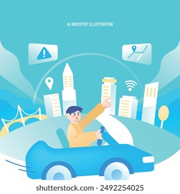 Artificial Intelligence Industry Science Illustration 