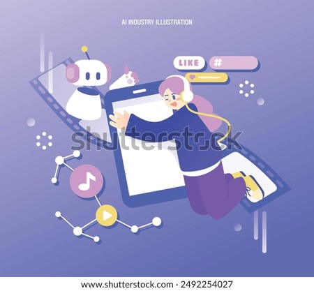 Artificial Intelligence Industry Science Illustration 