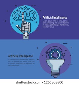 artificial intelligence infographic icons
