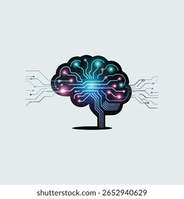 Artificial intelligence and innovation vector art