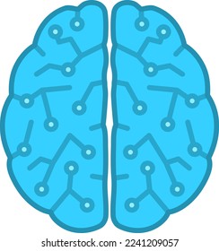 Artificial intelligence Isolated vector illustration.