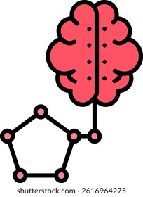 Artificial Intelligence Line Filled Vector Icon Design