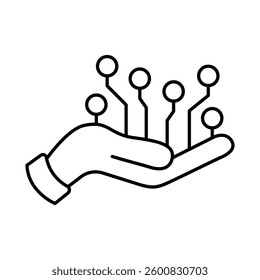 Artificial Intelligence Line Icons. AI, Brain, Robot, Bot, Technology, Mind, AI Agent, Intelligent Icons Editable Stroke Vector Illustration