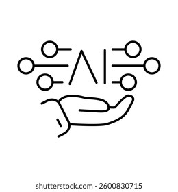 Artificial Intelligence Line Icons. AI, Brain, Robot, Bot, Technology, Mind, AI Agent, Intelligent Icons Editable Stroke Vector Illustration
