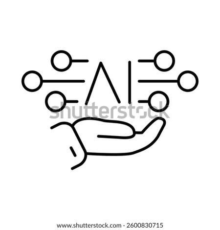 Artificial Intelligence Line Icons. AI, Brain, Robot, Bot, Technology, Mind, AI Agent, Intelligent Icons Editable Stroke Vector Illustration