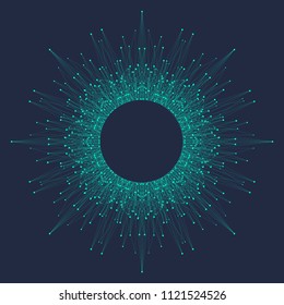 Artificial Intelligence Logo. Artificial Intelligence and Machine Learning Concept. Vector symbol AI. Neural networks and another modern technologies concepts. Technology sci-fi concept