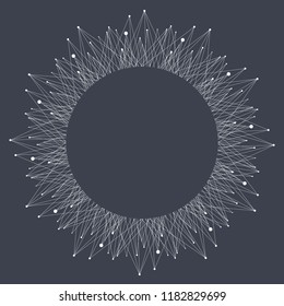 Artificial Intelligence Logo. Artificial Intelligence and Machine Learning Concept. Vector symbol AI. Neural networks and another modern technologies concepts. Technology sci-fi concept