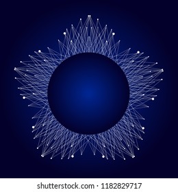Artificial Intelligence Logo. Artificial Intelligence and Machine Learning Concept. Vector symbol AI. Neural networks and another modern technologies concepts. Technology sci-fi concept