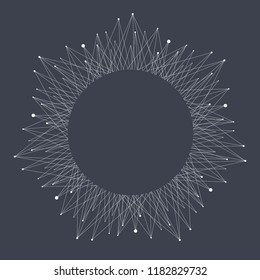 Artificial Intelligence Logo. Artificial Intelligence and Machine Learning Concept. Vector symbol AI. Neural networks and another modern technologies concepts. Technology sci-fi concept
