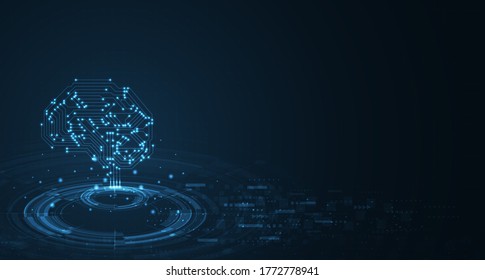 Artificial intelligence, machine learning, ai, data deep learning for future technology artwork, mining, isometric, neural network, machine programming and Responsive web banner. vector Illustration.