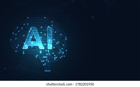 Artificial intelligence, machine learning, ai, data deep learning for future technology artwork, mining, isometric, neural network, machine programming and Responsive web banner. vector Illustration.