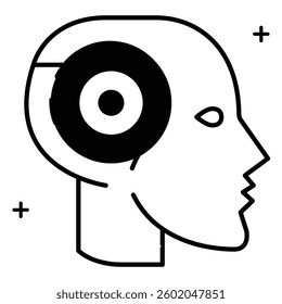 Artificial Intelligence Machine Learning Technology Vector Icon design