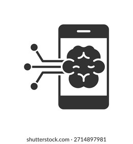 Symbol für mobile Symbole der künstlichen Intelligenz