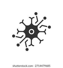 Símbolo de Sinal de Ícone de Nervos de Inteligência Artificial