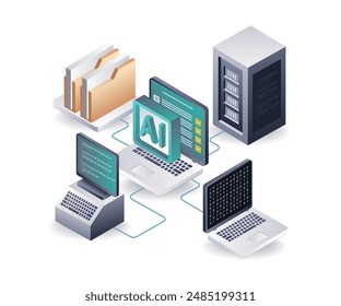 Artificial Intelligence Network for Server Data Control