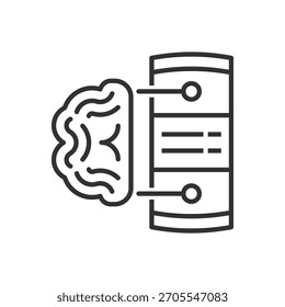Símbolo de Símbolo de Símbolo de Ícone de PC de Inteligência Artificial