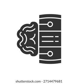Símbolo de Símbolo de Símbolo de Ícone de PC de Inteligência Artificial