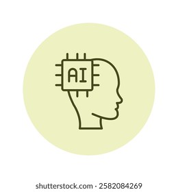 Artificial Intelligence pentaglow , vector, pixel perfect, illustrator file 