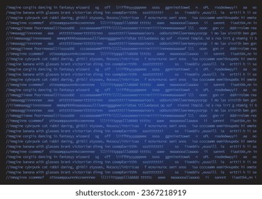 Artificial intelligence Prompt Typography background. Concept of machine learning. Artificial Intelligence. Vector illustration