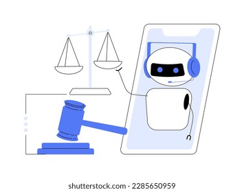 Artificial intelligence regulations abstract concept vector illustration. Artificial intelligence law, AI development limitation, global tech regulations, robotics legislation abstract metaphor.