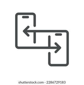 Artificial intelligence related icon outline and linear vector.