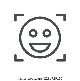Symbolumriss für künstliche Intelligenz und lineare Vektorgrafik.