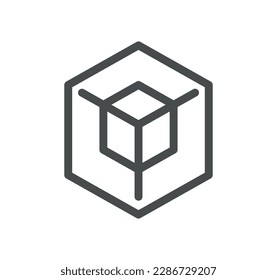 Artificial intelligence related icon outline and linear vector.