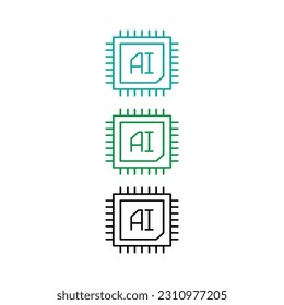 artificial intelligence related icon for your awesome project isolated on background