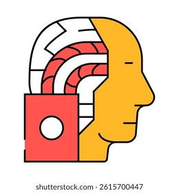 artificial intelligence robot line icon vector. artificial intelligence robot sign. isolated symbol illustration