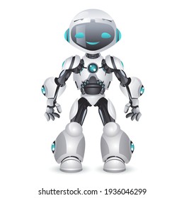 Artificial intelligence robot technology mechanical future scifi science fiction 3d design vector illustration