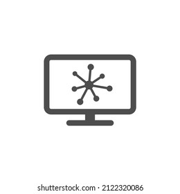 artificial intelligence silhouette vector icon isolated on white. cyber technologies icon for web, mobile apps, ui design and print