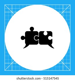 Artificial intelligence simple icon