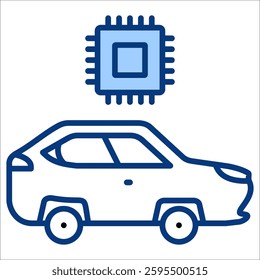 Artificial Intelligence Simple Icon Vector Illustration Concept