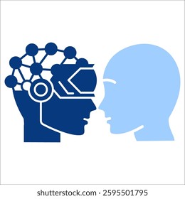 Artificial Intelligence Simple Icon Vector Illustration Concept