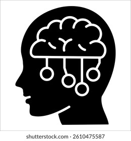 Artificial Intelligence Simple Icon Vector Illustration Concept