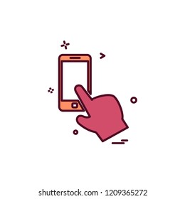 Artificial intelligence smart phone icon vector design