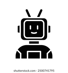artificial intelligence solid icon vector design good for web or mobile app