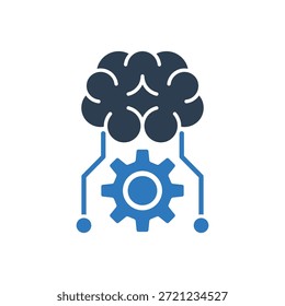 Símbolo de Sinal de Ícone do Sistema de Inteligência Artificial
