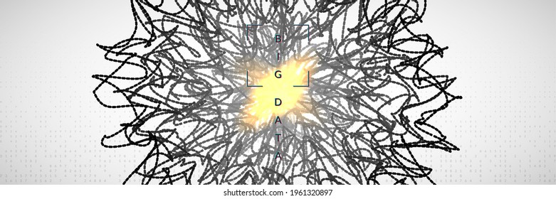 Artificial intelligence tech background. Digital technology, deep learning and big data concept. Abstract visual for wireless template. Industrial artificial intelligence tech backdrop.