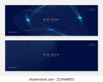 Artificial intelligence tech background. Digital technology, deep learning and big data concept. Abstract visual for connection template. Fractal artificial intelligence tech backdrop.