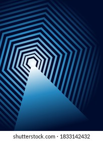 Artificial intelligence tech Pattern. Digital technology deep learning and big data concept. Abstract visual for screen template. Geometric artificial intelligence tech backdrop.