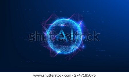 Artificial intelligence technology background AI assistant and agentic AI systems that automate tasks, analyze data, and provide intelligent decision support, smart automation, digital productivity