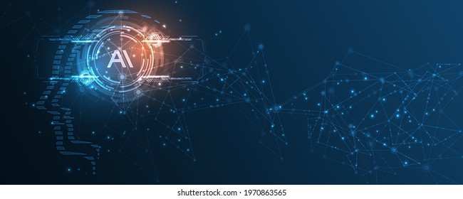 Artificial intelligence Technology background Hi-tech innovation abstract background vector illustration
