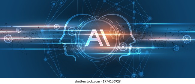 Artificial intelligence Technology background Hi-tech innovation abstract background vector illustration