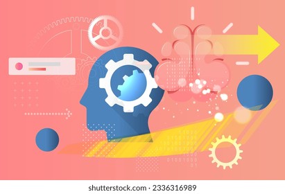 Artificial Intelligence - Technology to Drive Growth - Stock Illustration as EPS 10 File