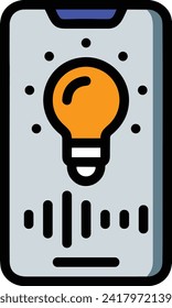 Artificial intelligence technology icon symbol vector image. Illustration of artificial intelligence futuristic information human learning software design image