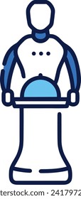 Artificial intelligence technology icon symbol vector image. Illustration of artificial intelligence futuristic information human learning software design image