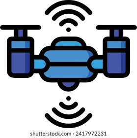 Artificial intelligence technology icon symbol vector image. Illustration of artificial intelligence futuristic information human learning software design image
