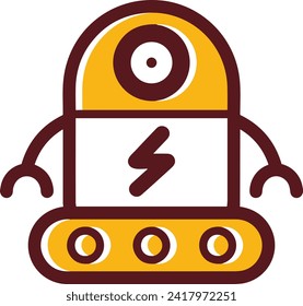 Symbol für Technologie der künstlichen Intelligenz, Vektorbild. Illustration künstlicher Intelligenz, futuristische Informationen, Design der menschlichen Lernsoftware