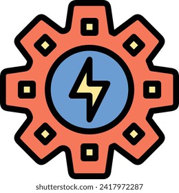 Artificial intelligence technology icon symbol vector image. Illustration of artificial intelligence futuristic information human learning software design image